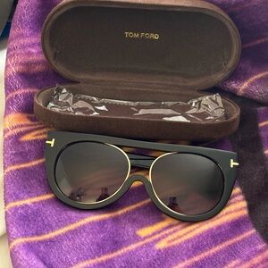 Tom Ford Black and Gold Sunglasses